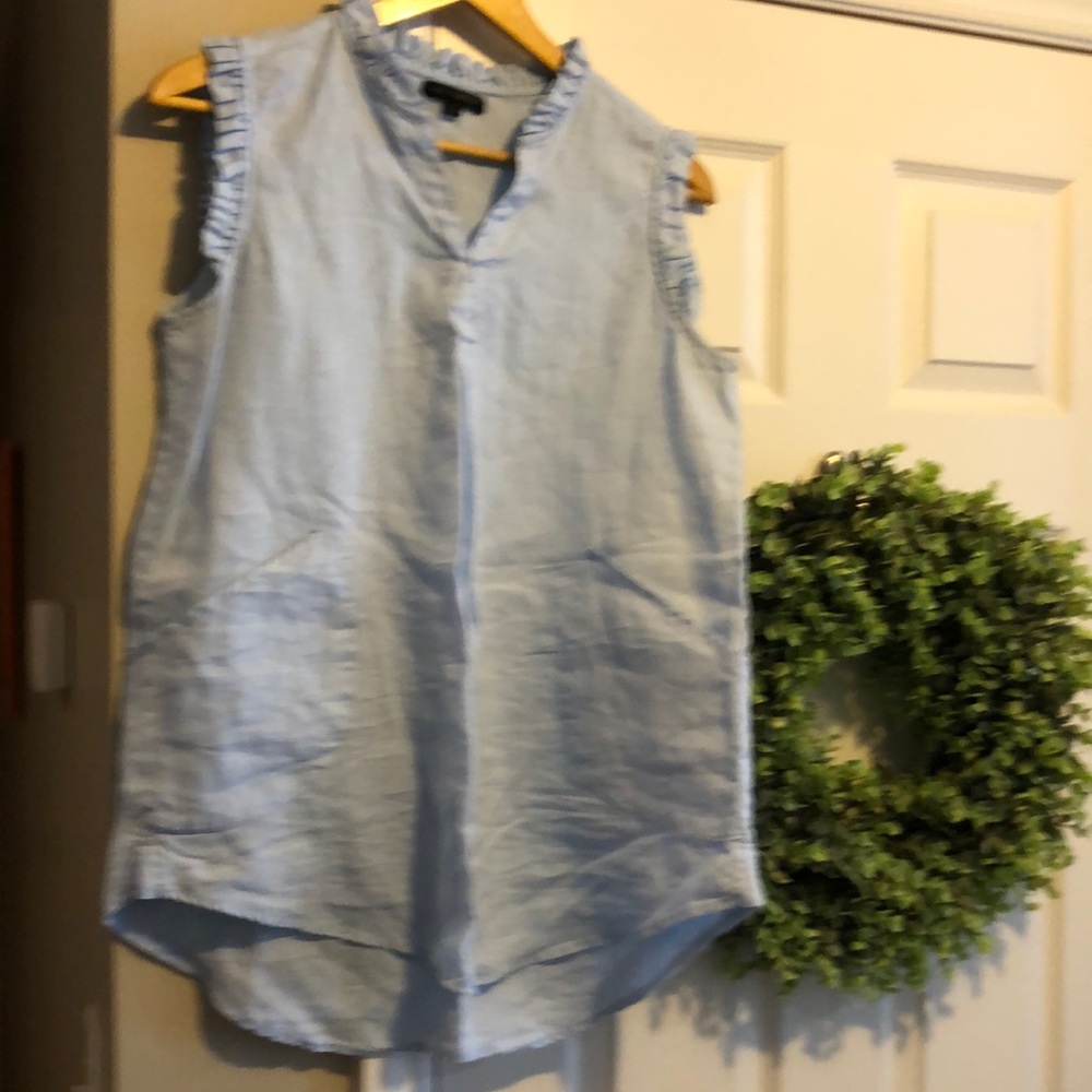 Boutique linen tunic~W Sz S; so cute for spring/summer